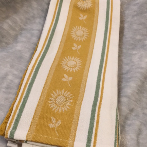 Martha Stewart Sunflower Kitchen Towels Set of 3 NWT Cotton 18x28” - Picture 8 of 16